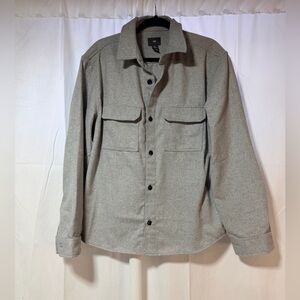 H&M Men's Light Gray Shirt Jacket